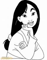 Mulan Coloring Pages Disney Disneyclips Kids sketch template