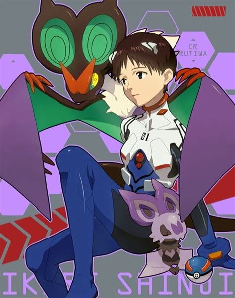 Evangelion X Pokemon Shinji Neon Genesis Evangelion