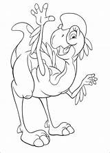 Platvoet Kleurplaten Vriendjes Ausmalbilder Unserer Dinosaure Coloriage Petit Landet sketch template