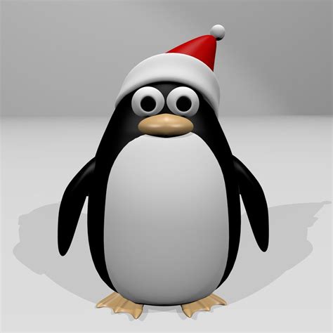3dsmax Christmas Penguin Cartoon