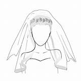 Veil Drawing Wedding Bridal Flower Getdrawings sketch template