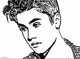 Justin Coloring Pages Bieber Getdrawings sketch template