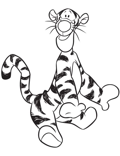 winnie  pooh  tigger coloring pages coloring home