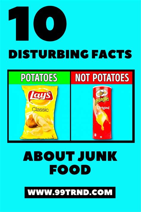 disturbing facts  junk food junk food food facts
