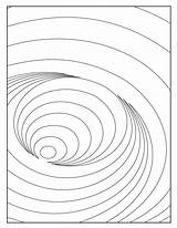 Optical Illusions Printable Drawing Colouring sketch template