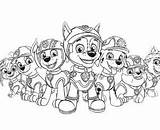 Paw Patrol Pages Tracker Coloring Coloringpagesonly sketch template