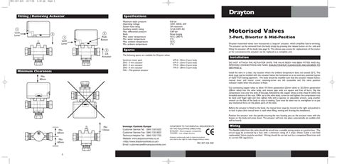 drayton  port motorised valves mm drayton  port motorised valves installation guide manualzz