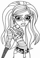 Coloring Pages Monster High Ghoulia Anycoloring Kids sketch template