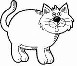 Coloring Fat Cat Pages Animals Fatcat Cats Kids Color Animal sketch template