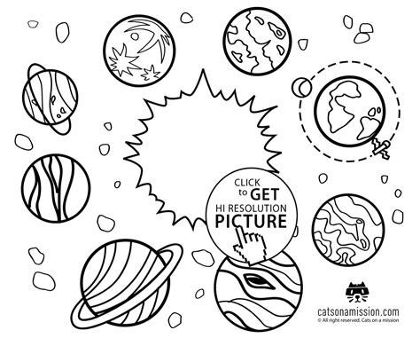 space coloring pages  planets   sun printable