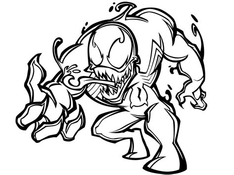 printable venom coloring pages coloring home