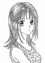 Anime Coloring Pages Printable Colouring Print Library Clipart sketch template
