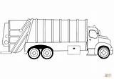 Truck Garbage Printable sketch template