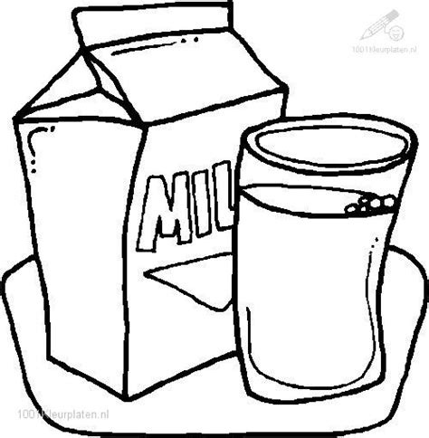 milk coloring page