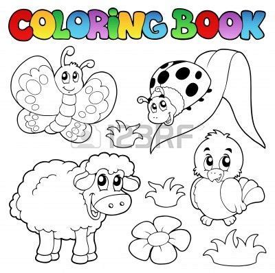 coloring book  spring animals coloring books kids coloring books