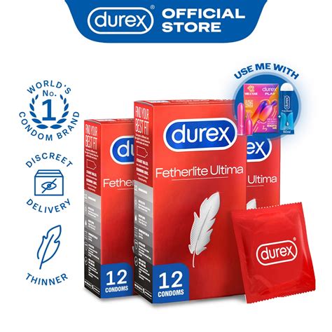 [bundle Of 3] Durex Fetherlite Ultima Condoms Ultra Thin Pack Of 12