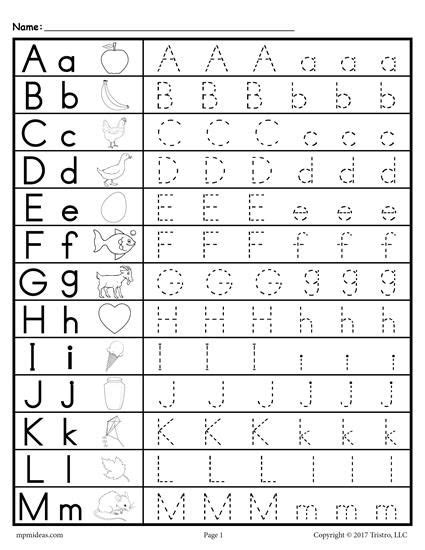 class tracing alphabet printables  preschoolers drawing