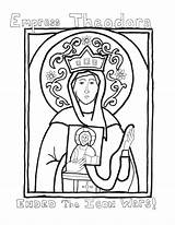 Brigid Sparks Orthodox Empress Theodora sketch template