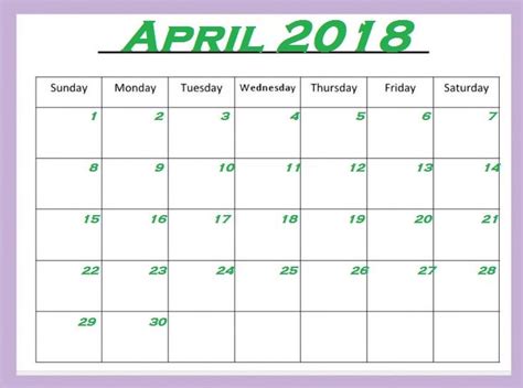 april  blank template blank calendar template monthly template