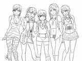 Lineart Teenagers Ts3 sketch template