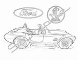 Coloring Shelby Cobra Ford 1965 Adult sketch template