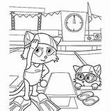 Swimming Coloring Pages Pool Swim Kittens Printable Kids Color Swimmer Ready Having Fun sketch template