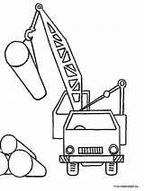 Crane Coloring Pages Hoisting Printable sketch template