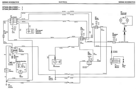 john deere stx pto wiring diagram wiring diagram