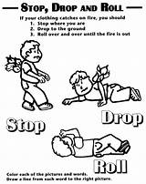 Coloring Pages Drop Roll Stop Popular Safety Fire sketch template