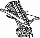 Crossbow Drawing Gauntlet Getdrawings sketch template