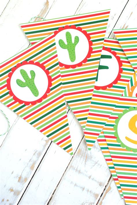 printable fiesta bunting mexican fiesta party decorations