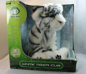 wowwee alive white tiger cub plush interactive electronic toy  nib ebay