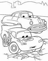 Coloring Cars Pages Pixar Popular Sad Car sketch template
