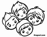 Coloring Rush Big Time Pages Library Clipart Boy Drawing Hair Easy sketch template