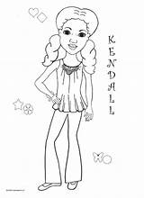 Girl Coloring Kendall Pages Girls American Magic Print Color Now African sketch template