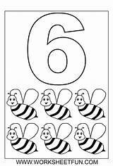 Coloring Number Pages Worksheets Numbers Printable Worksheetfun Ten Printables Print Kids sketch template