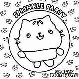 Sprinkle Dollhouse Gabby Gabbys Colorful Cakey sketch template
