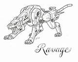Transformers Ravage sketch template