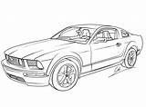 Mustang Coloring Pages Choose Board Car Gt Ford sketch template