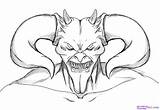 Drawing Devil Demon Skull Scary Tattoo Drawings Draw Coloring Pages Pic Demons Angel Medium Getdrawings Head Imgarcade Horn Agents Jordan sketch template