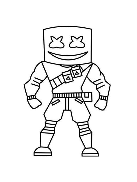marshmallow man fortnite coloring page fortnite coloring pages games