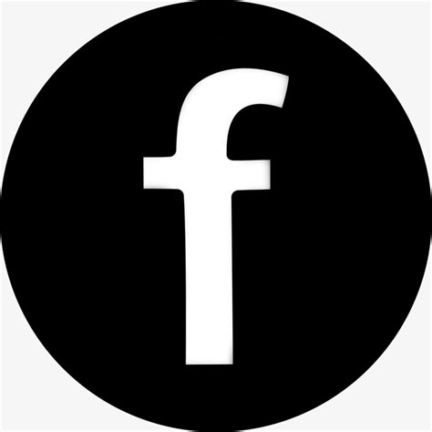 facebook logo png transparent background facebook black logo png hd