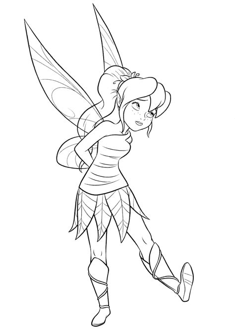 coloring page disney fairy