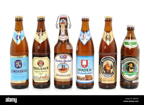 bottles  beer  munich breweries stock photo royalty  image