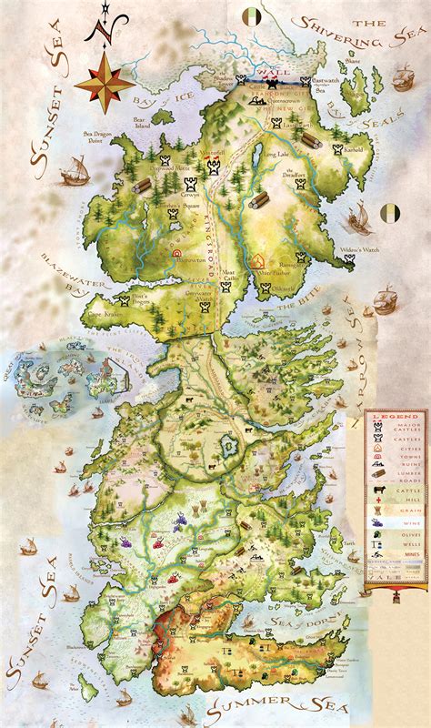 spoilers main  edited  hd fully colored westeros map