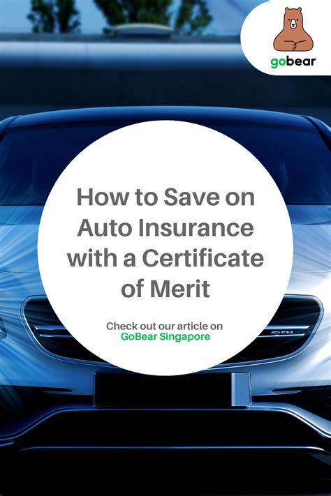 save  auto insurance   certificate  merit car