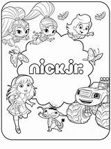 Coloring Nick Jr Pages Games Nickelodeon Printable Getcolorings Patrol Paw Color Shimmer Shine Print Getdrawings Drawing sketch template