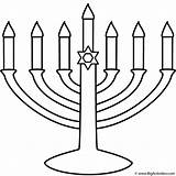 Hanukkah Menorah Coloring Candle Candles Drawing Pages Seven Flame Menorahs Getdrawings sketch template