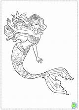 Mermaid Pages Barbie Coloring Colouring Popular sketch template