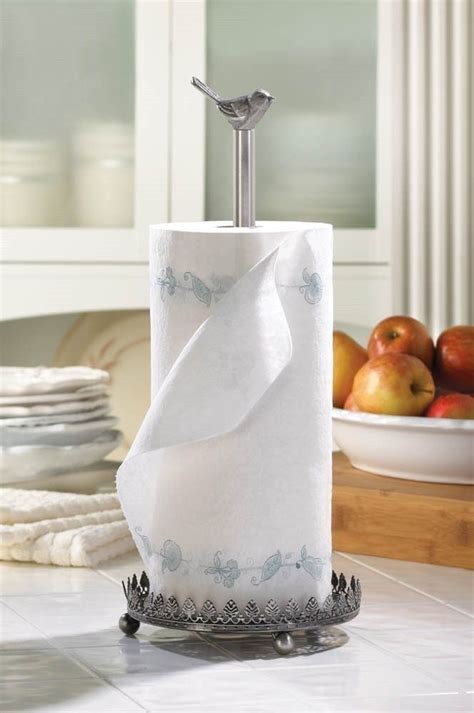 chicadee bird metal paper towel holder kitchen accessories paper towel holder kitchen metal